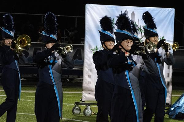 Chesapeake High School Marching Band Performing